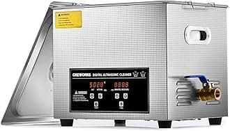 CREWORKS 10L Digital Ultrasonic Cleaner with Heater and Timer, 240W Stainless Steel Ultrasonic Cleaning Machine, Professional Ultrasonic Parts Cleaner for Retainer Auto
