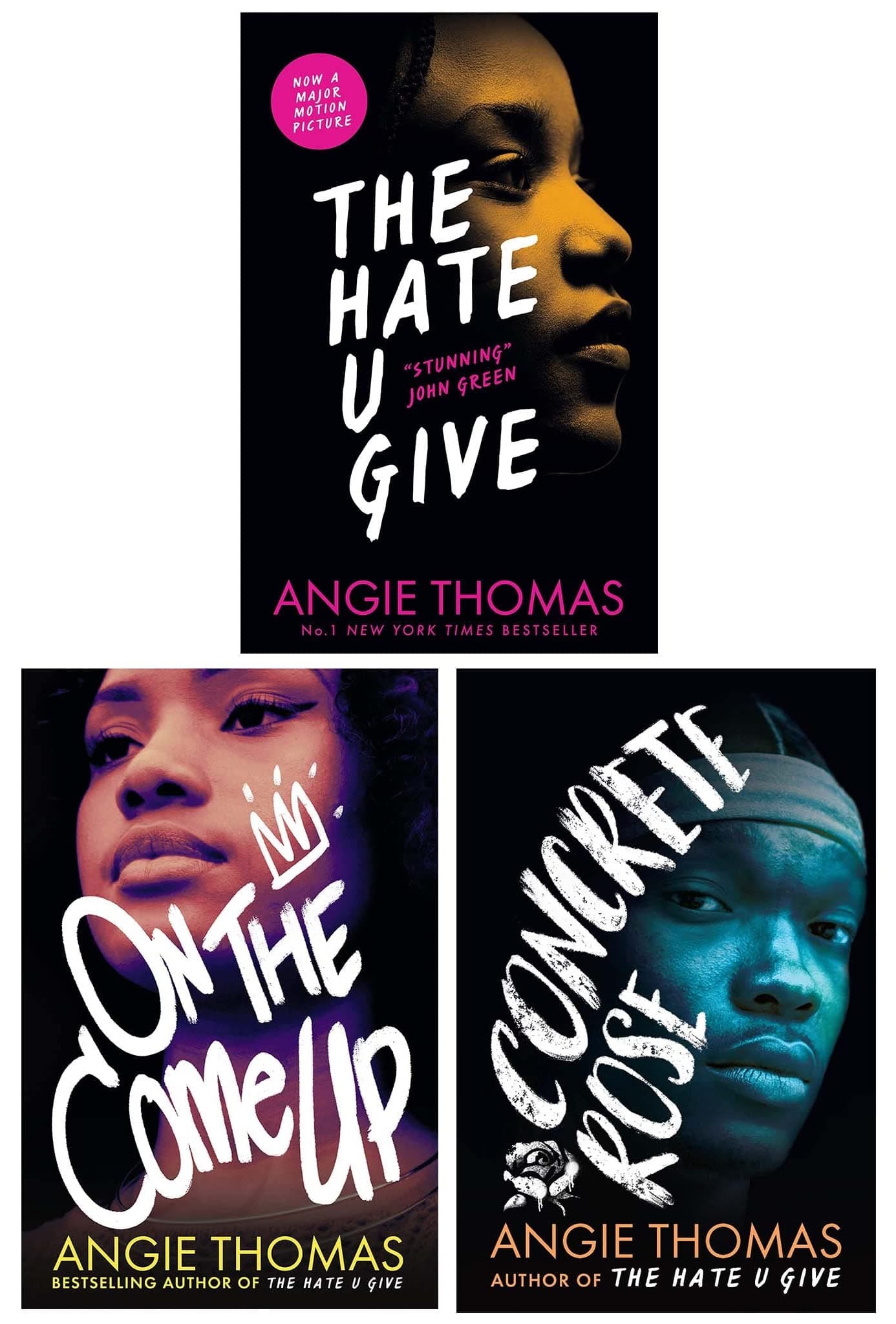 The Hate U Give Series 3 Books Collection Set (The Hate U Give, On the Come Up & Concrete Rose)