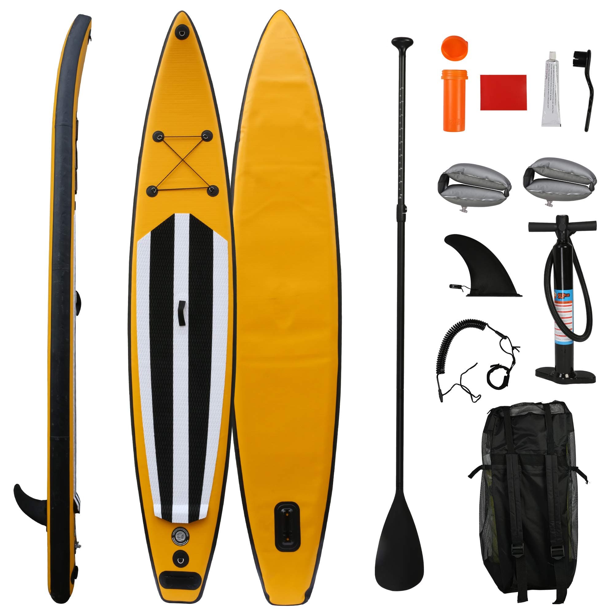 Inflatable Paddle Boards with Non-Slip Deck, Ultra-Light Stand Up Paddle Board Surf Board with Accessories & Carry Bag, Wide Stable Design for Adults and Youth