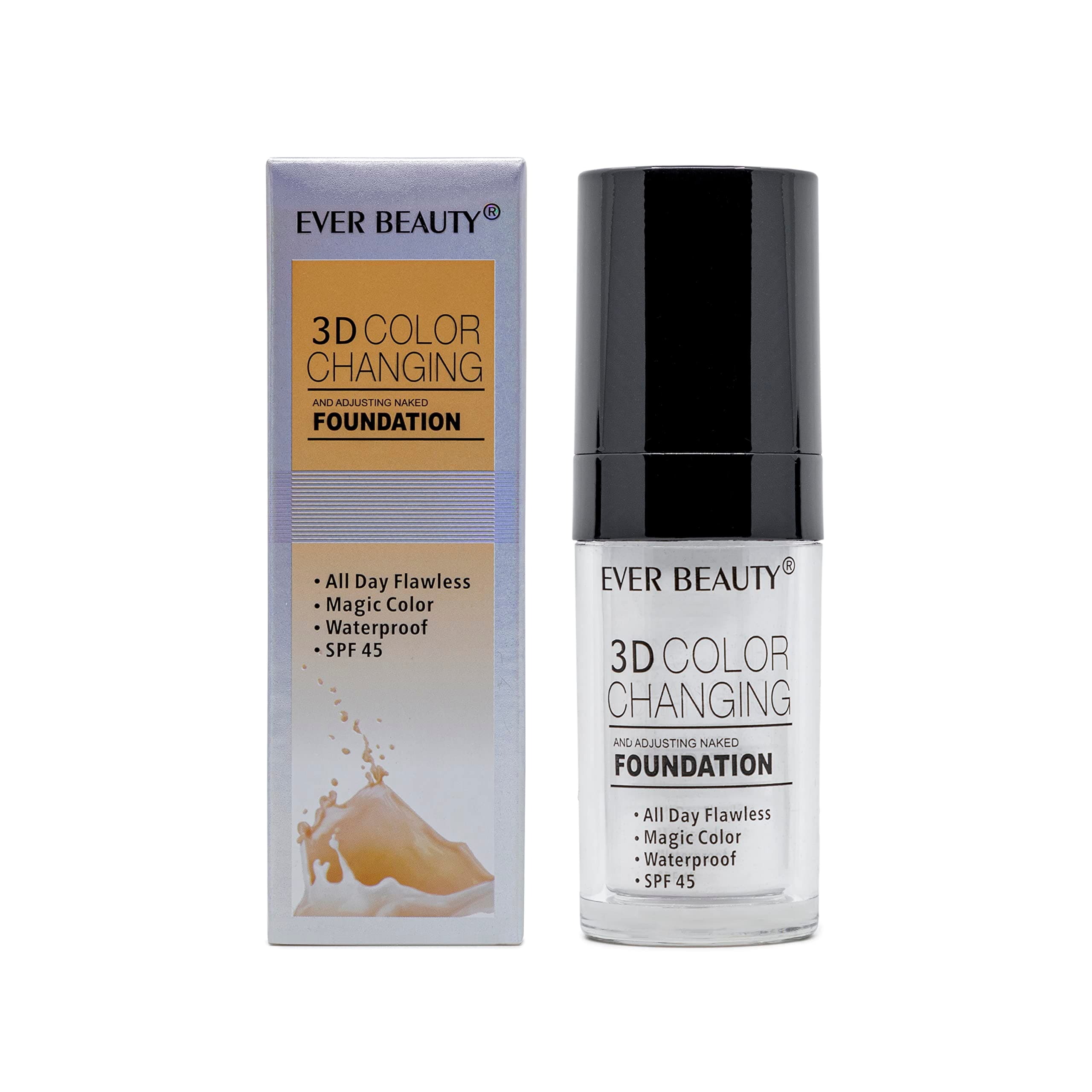 3D Color Changing Foundation | Face Makeup Concealer for Different Skin Tones | Sunscreen With SPF 45 | Superstay Waterproof Flawless Cream 35 ml