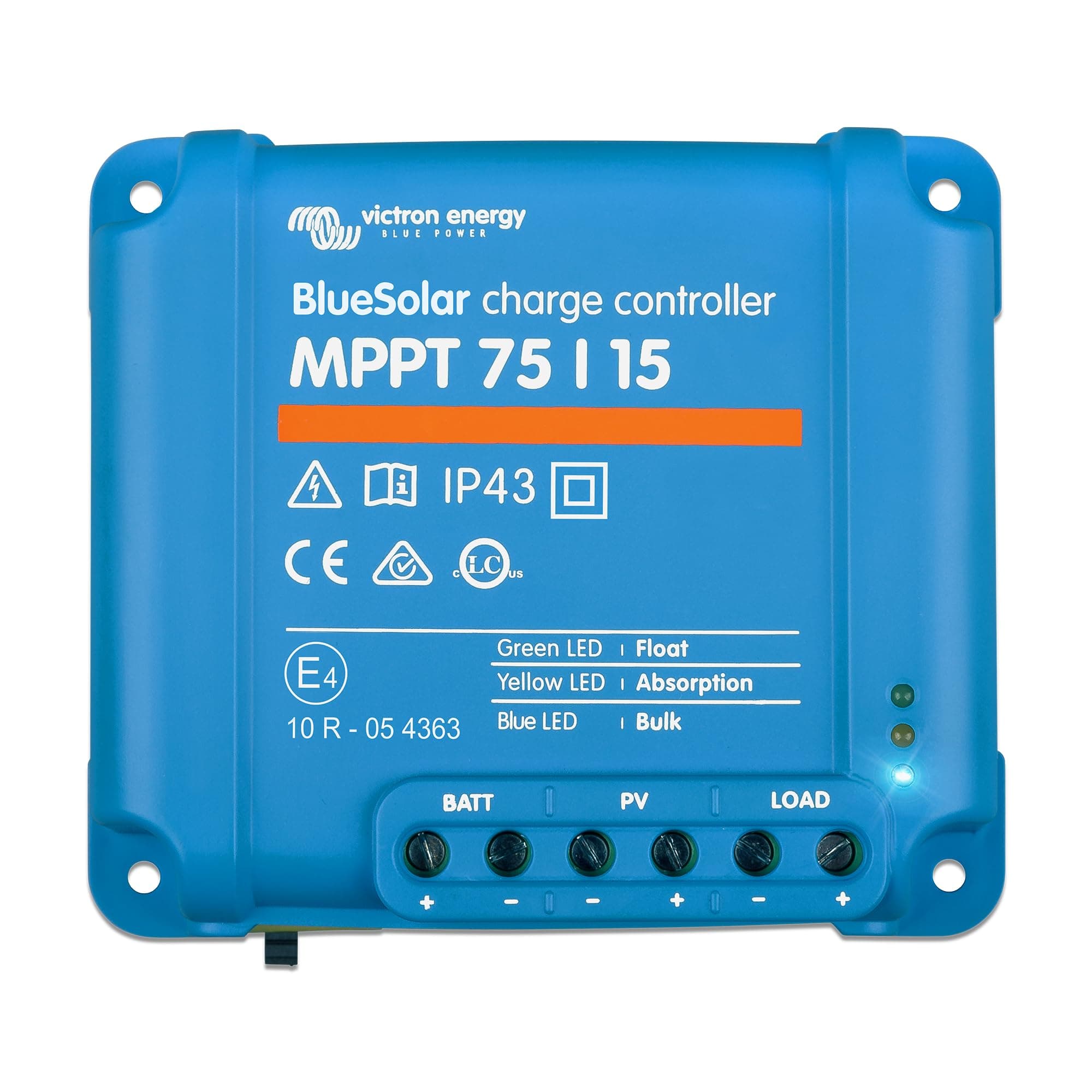 BlueSolar MPPT Solar Charge Controller - MPPT Charge Controller for Solar Panels - 75V 15 amp 12/24-Volt