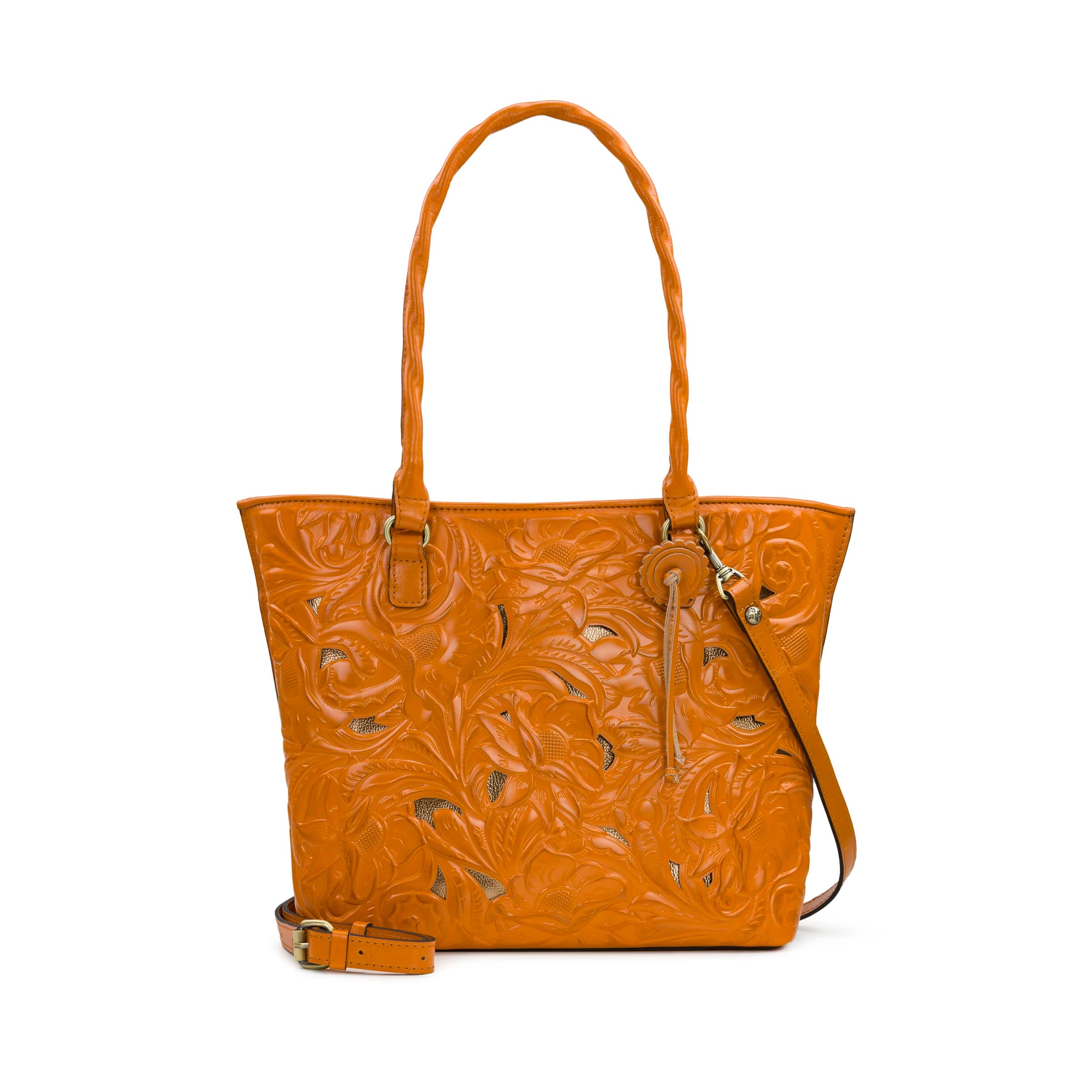 Patricia NashAdeline Tote, Burnished Cutout Tooled