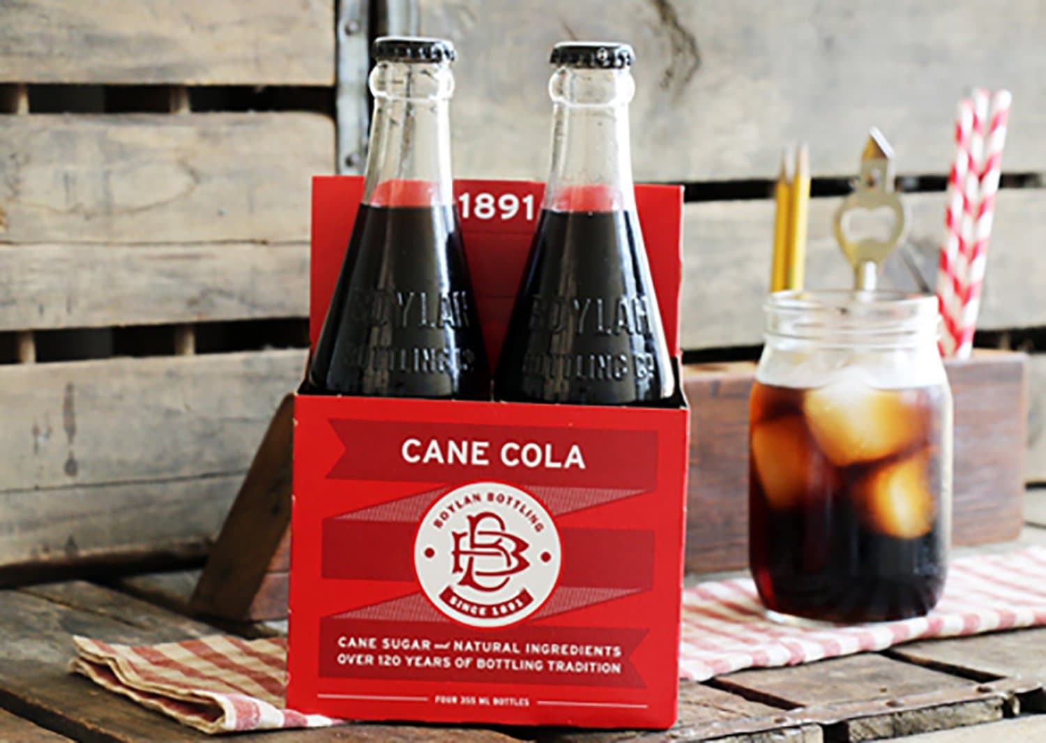 Soda, Cane Cola, 12 Fl Oz, 24 Count