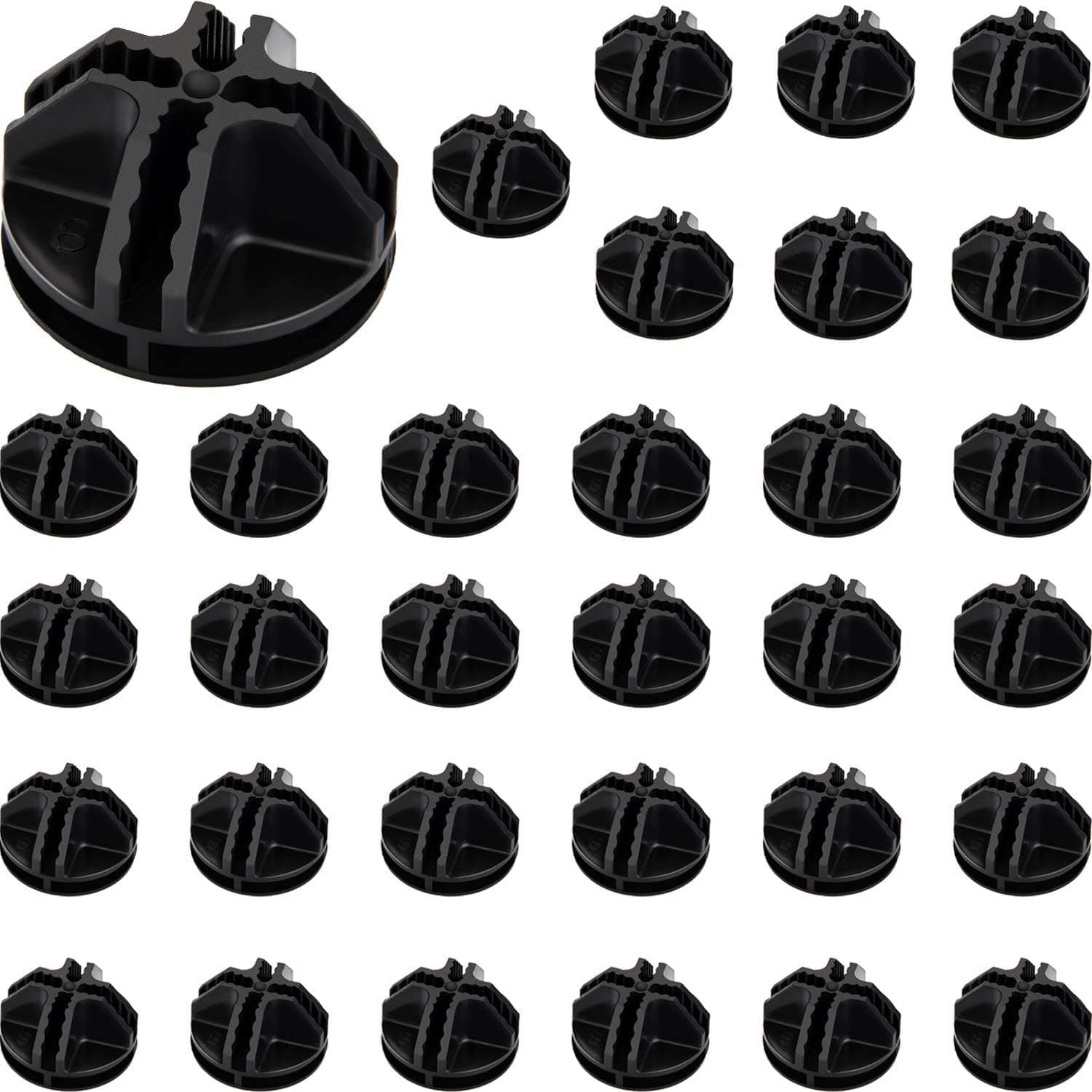 32pcs Wire Cube Plastic Connectors for Cube Storage Modular Closet Organizer and Metal Grid Shelving Unit Black Modular Storage Organizer Closet and Wire Shelving