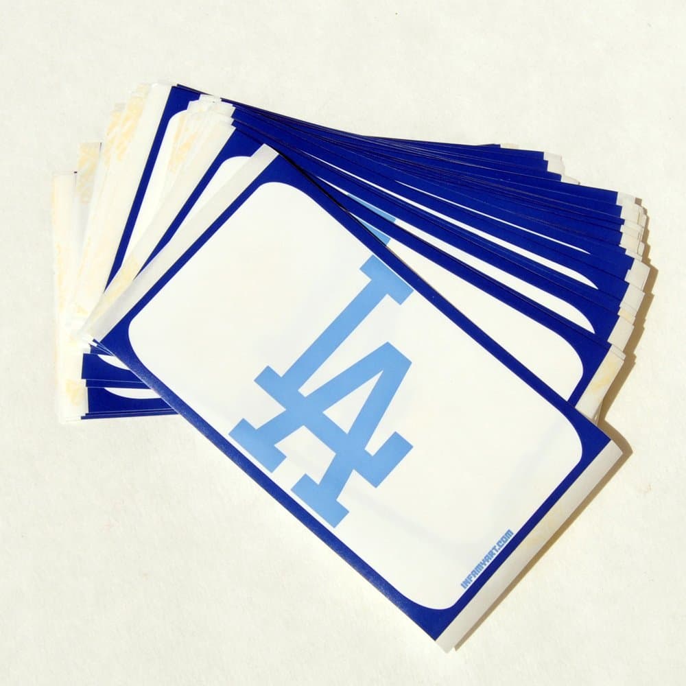 Egg Shell Sticker "Los Angeles Blanks" LA logo Pack - 60pcs Street Art Sticker Slaps Authentic Graffiti Stickers