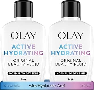 Olay Active Hydrating Beauty Lotion to Reduce Fine Lines and Wrinkles, Original - 6 Oz (Pack of 2)