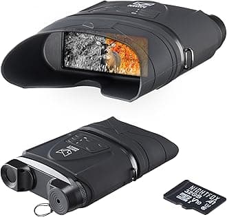 Night Vision Goggles - Nightfox Corsac 2, Records Video & Audio, USB-Rechargeable, 1080p HD, 32GB Memory, >200m Range, Dual Lens Viewing Screen, NVG Digital Infrared Binoculars