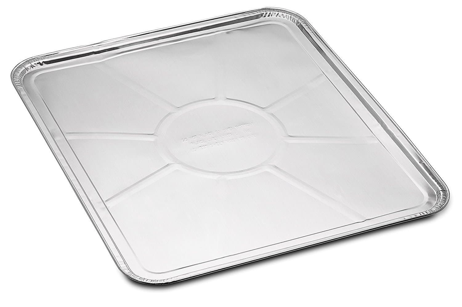 DCS Deals 5-Pack Disposable Foil Oven Liners – Keep Your Oven Clean and Healthy – Perfect Silver Foil Drip Pan Tray for Cooking, Baking, Roasting, and Grilling- 18.5 x15.5” inch