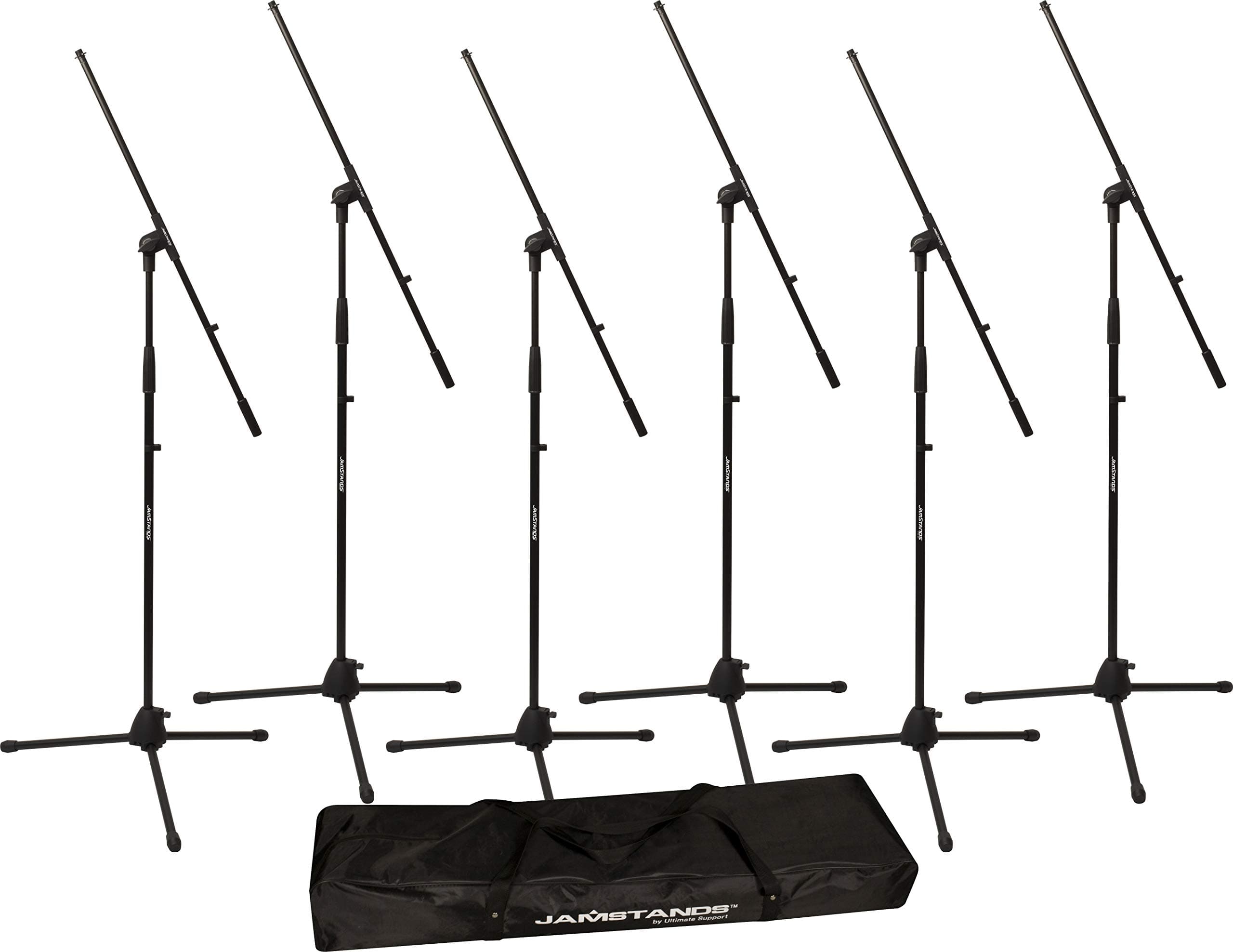 – Ultimate Support JS-MCFB6PK JamStands Series 6-Pack Tripod Mic Stand Bundle