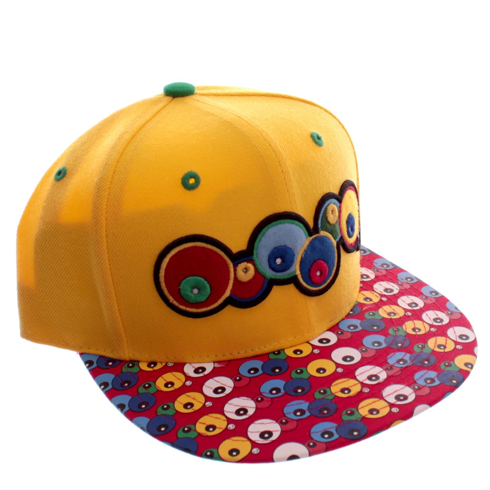 City Hunter Yellow Alien Eyes Snapback