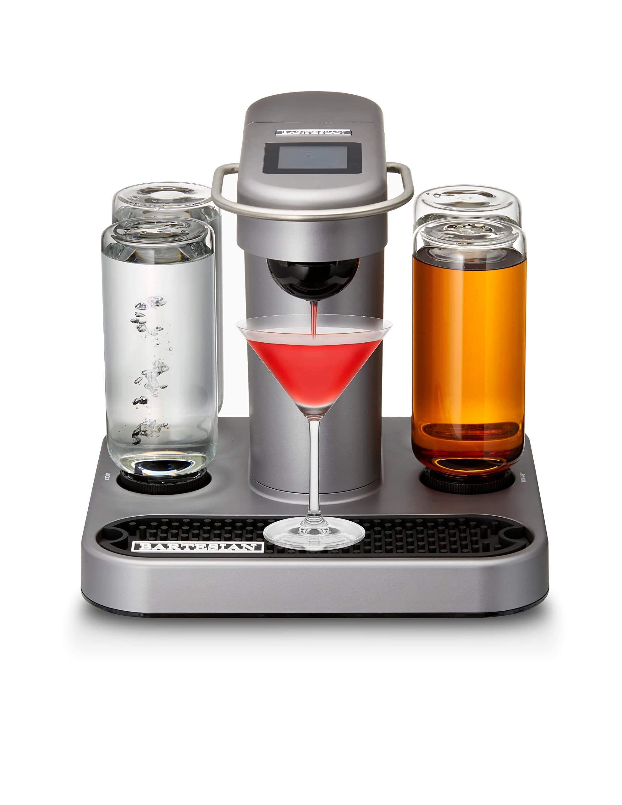Bartesian Cocktail Making Machine - Automatic Mixology Home Bar Cocktails Mixing Maker - Push Button Pre Mixed Drink Capsule Dispenser Shaker for Margarita, Old Fashioned, Martini, Daiquiri & More