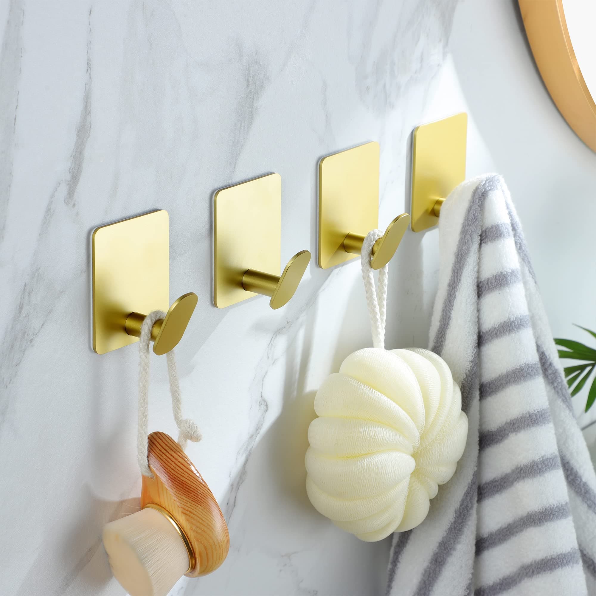 Gold Adhesive Hooks