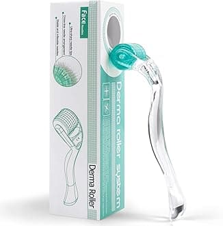 Derma Roller 1.0mm with Individual Titanium Micro Needles – Advanced Microneedling Tool for Face, Scalp & Body Skincare Routine