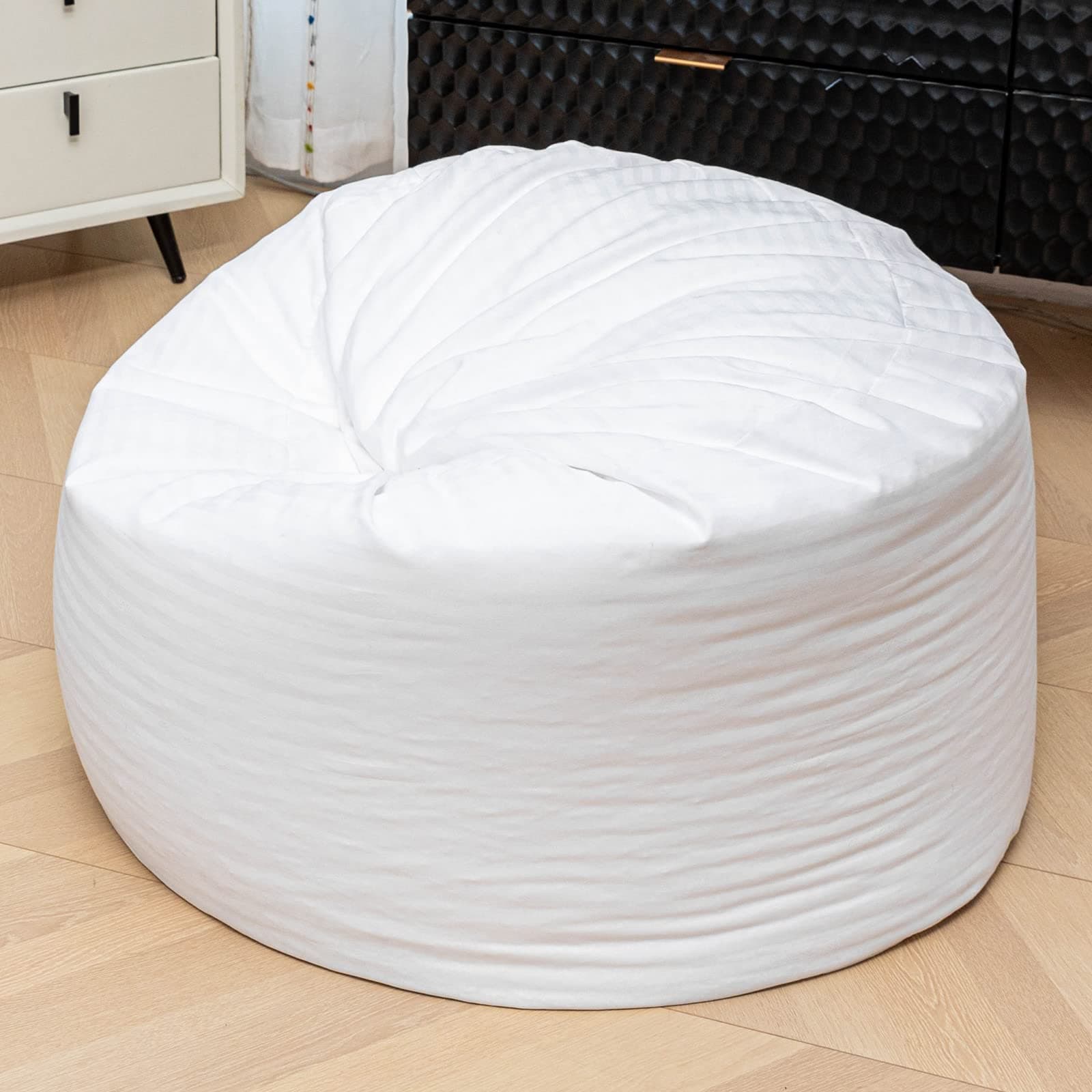 Bean Bag Inner Liner Bean Bag Insert Replacement for Bean Bag Chair Lazy Sofa Inner Liner with Zipper No Filler Easy Cleaning White Bean Bag Inner Liner No Filler