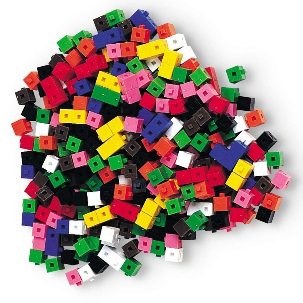 hand2mind Centimeter Cubes, Math Linking Cubes, Plastic Cubes, Snap Blocks, Color Sorting, Connecting Cubes, Math Manipulatives, Counting Cubes for Kids Math, Math Cubes, Math Counters (Set of 1000)