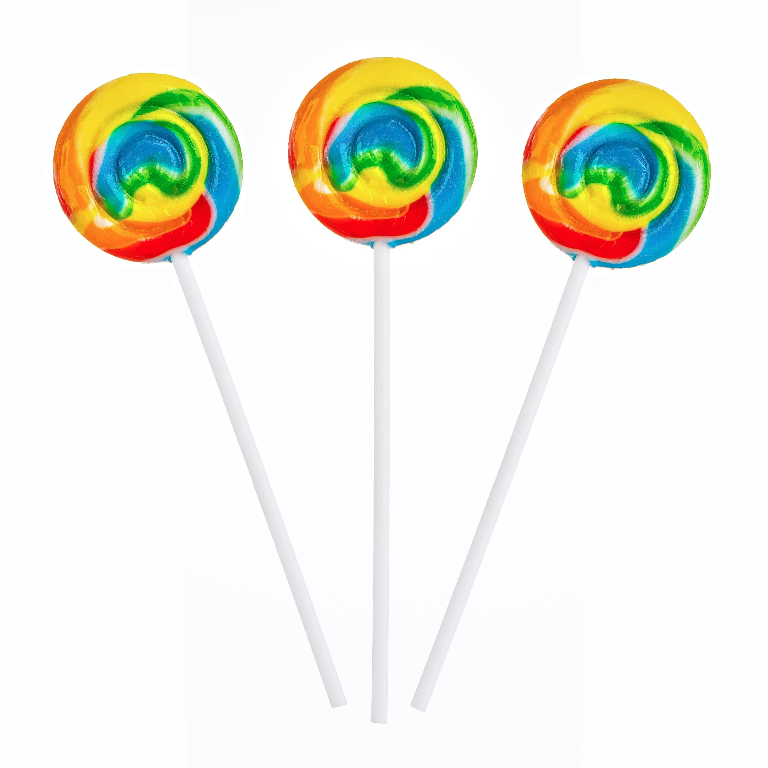 Rainbow Swirl Pops - 12 Suckers