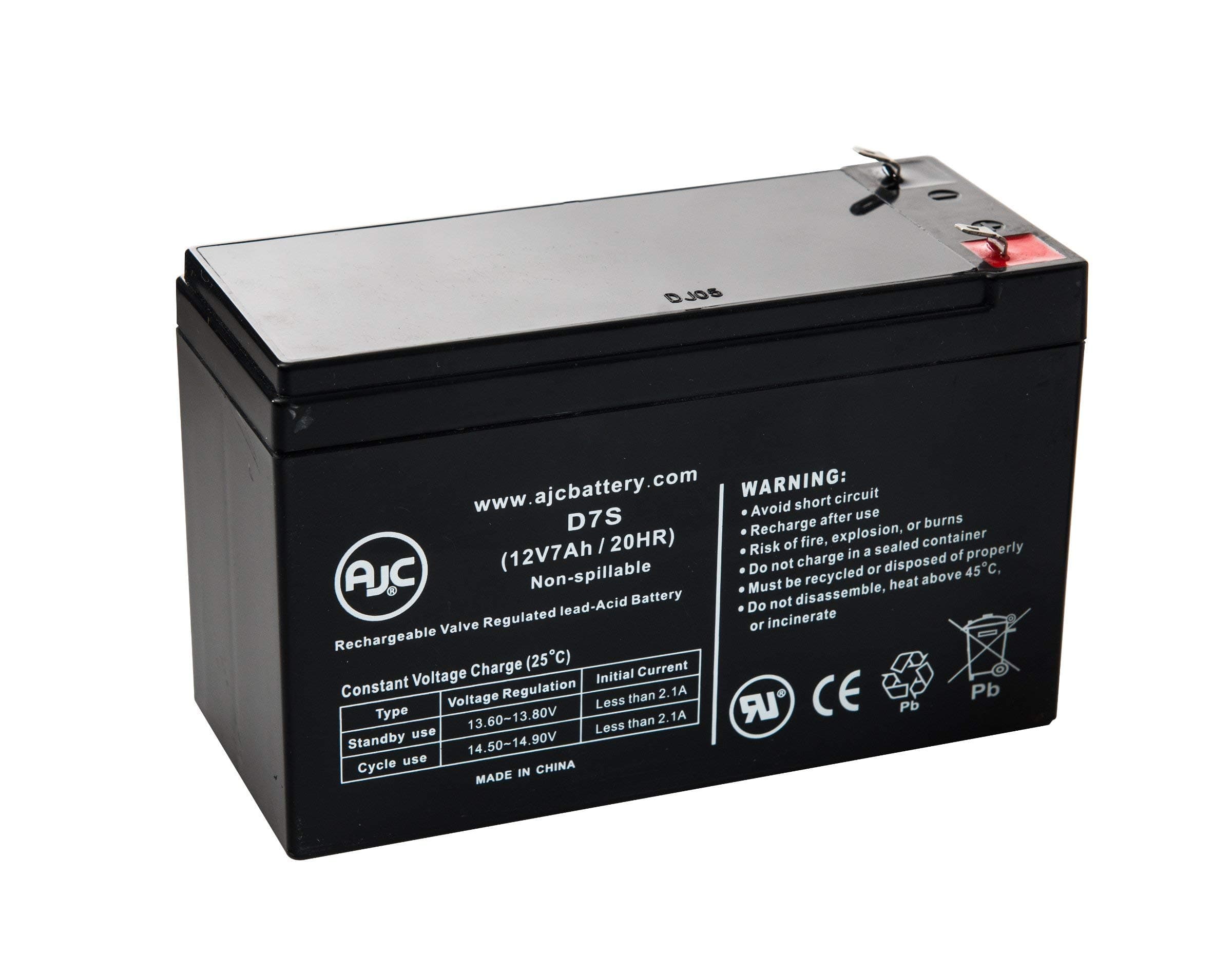 AJC Battery Replacement Compatible with PowerWare 9150 10kVA 12V 7Ah UPS Battery