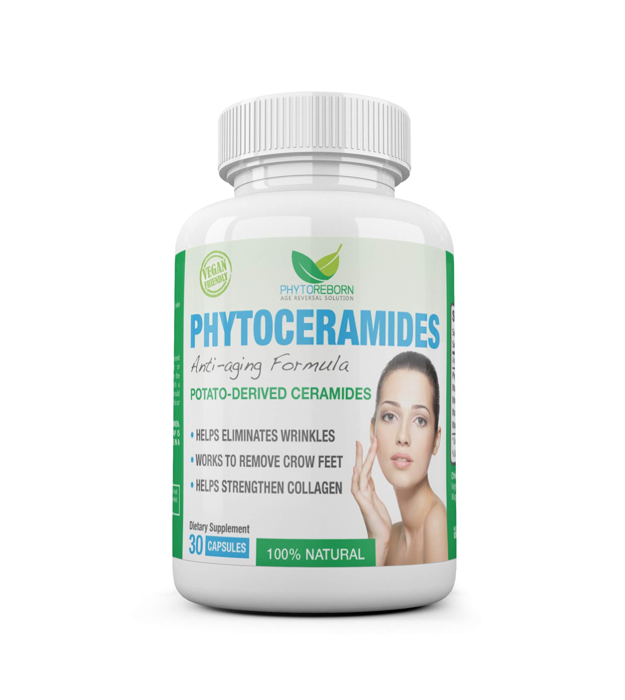 Phytoceramides- Ultimate Face Lift Anti Aging Solution Recommended | Superior Quality and 100% All Natural | Gluten Free