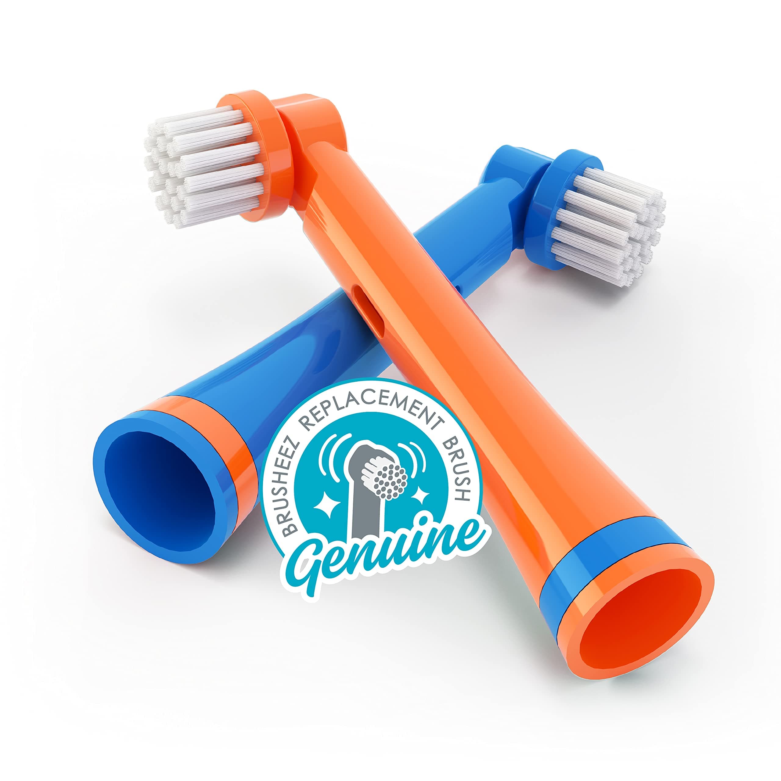 Brusheez Electronic Toothbrush Replacement Brush Heads 2 Pack (Buddy The Bear)