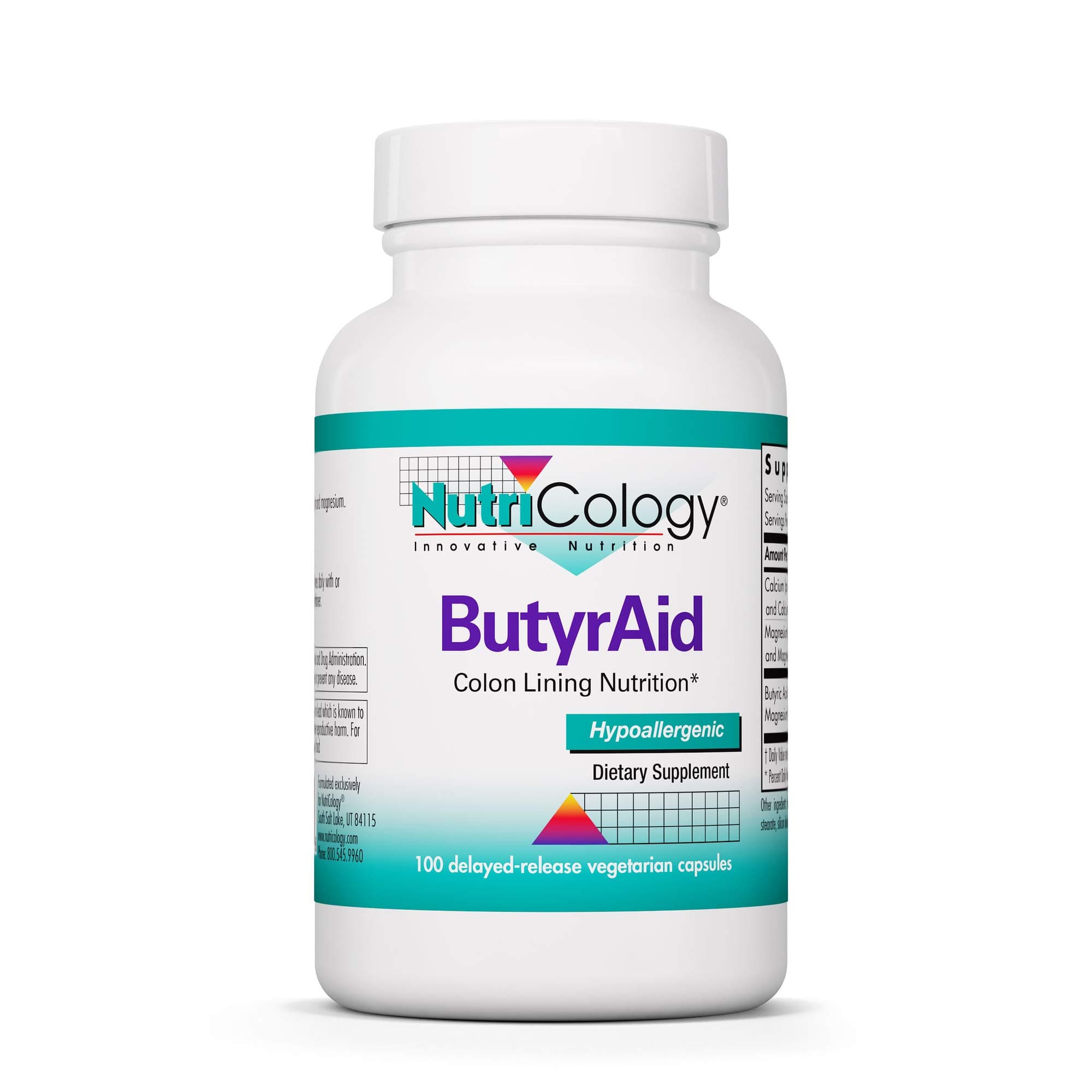 Nutricology Butyraid, Tablets, 100-Count