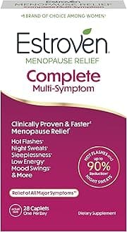 Complete Multi-Symptom Menopause Supplement for Women, 28 Ct., Clinically Proven Ingredient Provide Menopause Relief & Night Sweats & Hot Flash Relief* Drug-Free & Non-GMO