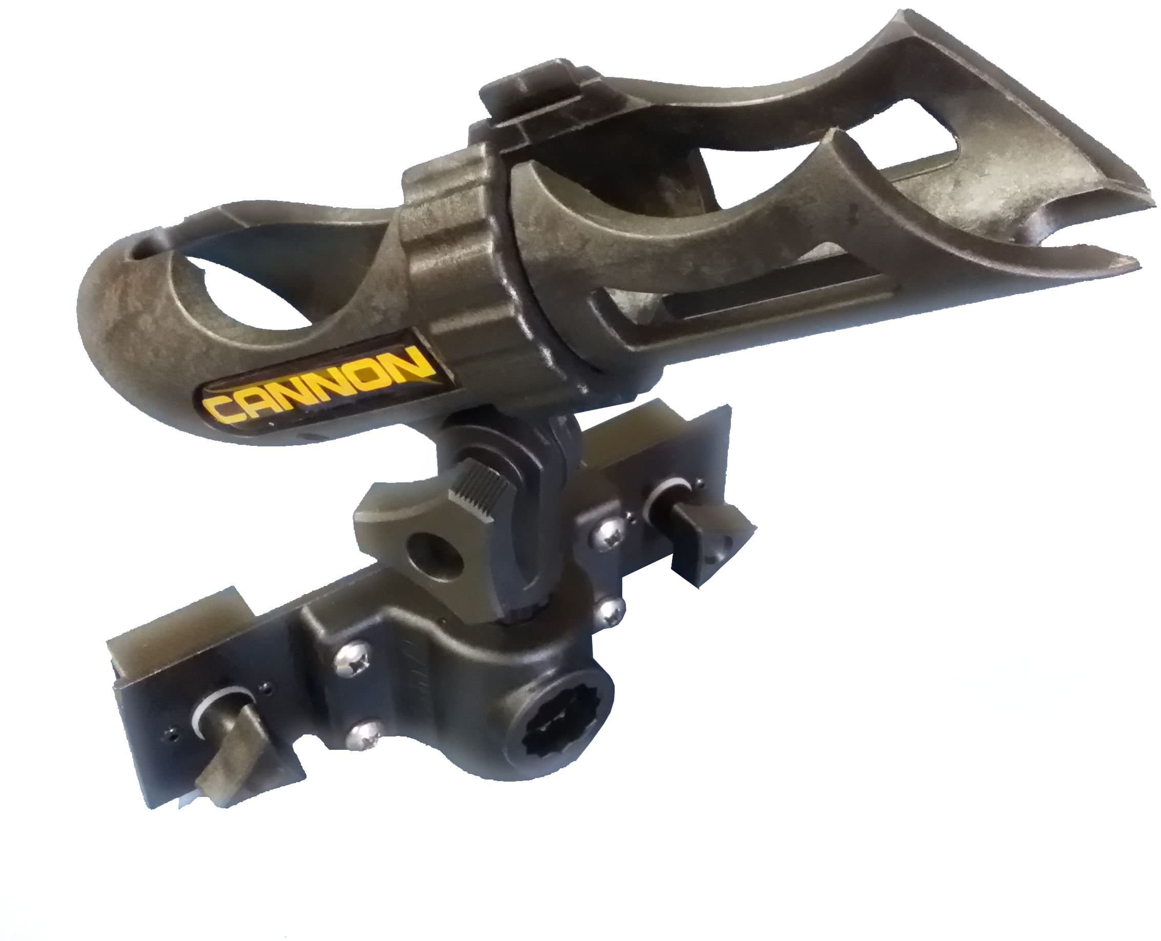 Rod Holder for Tracker Boat Versatrack System - with Cannon Rod Holder Installed