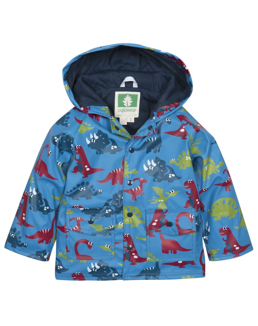 OAKI Children's Rain Jacket, Dinosaurs 10