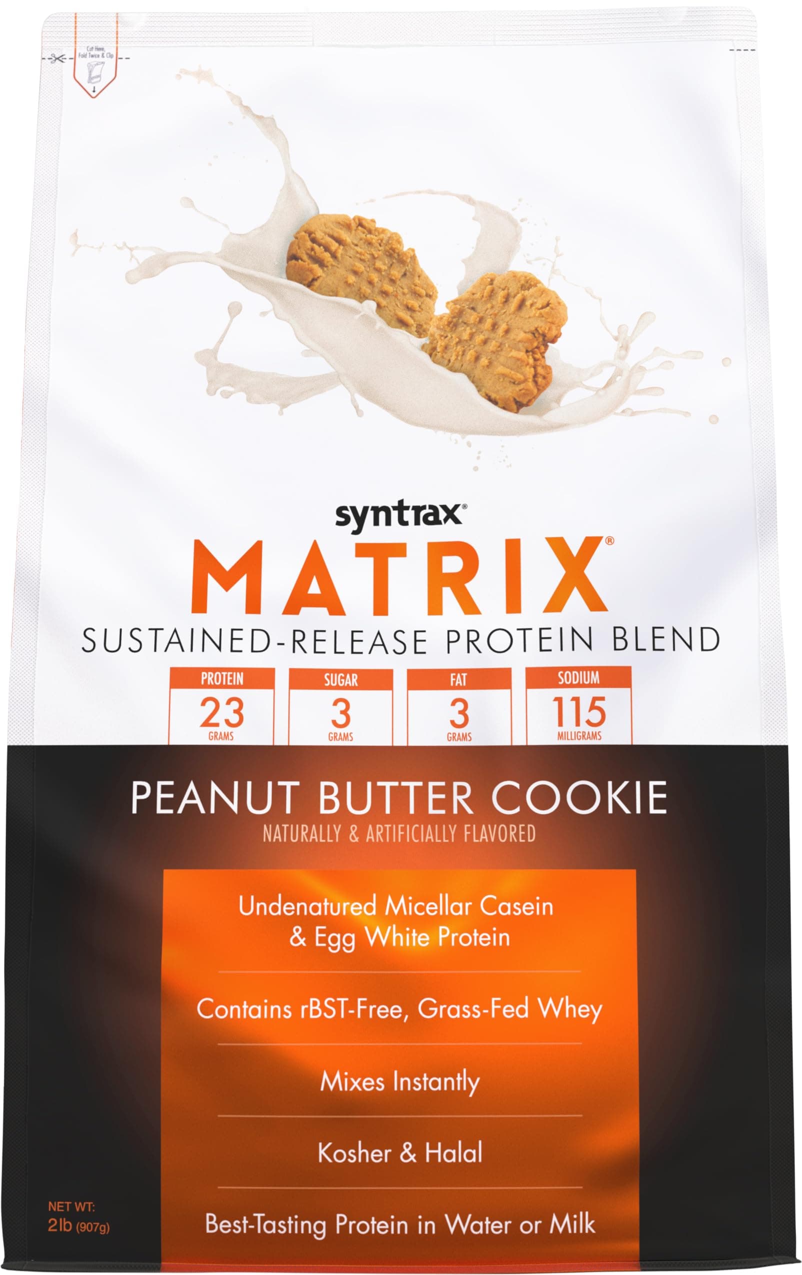 Syntrax - Matrix 2.0 Sustained-Release Protein Blend Peanut Butter Cookie 2 133210