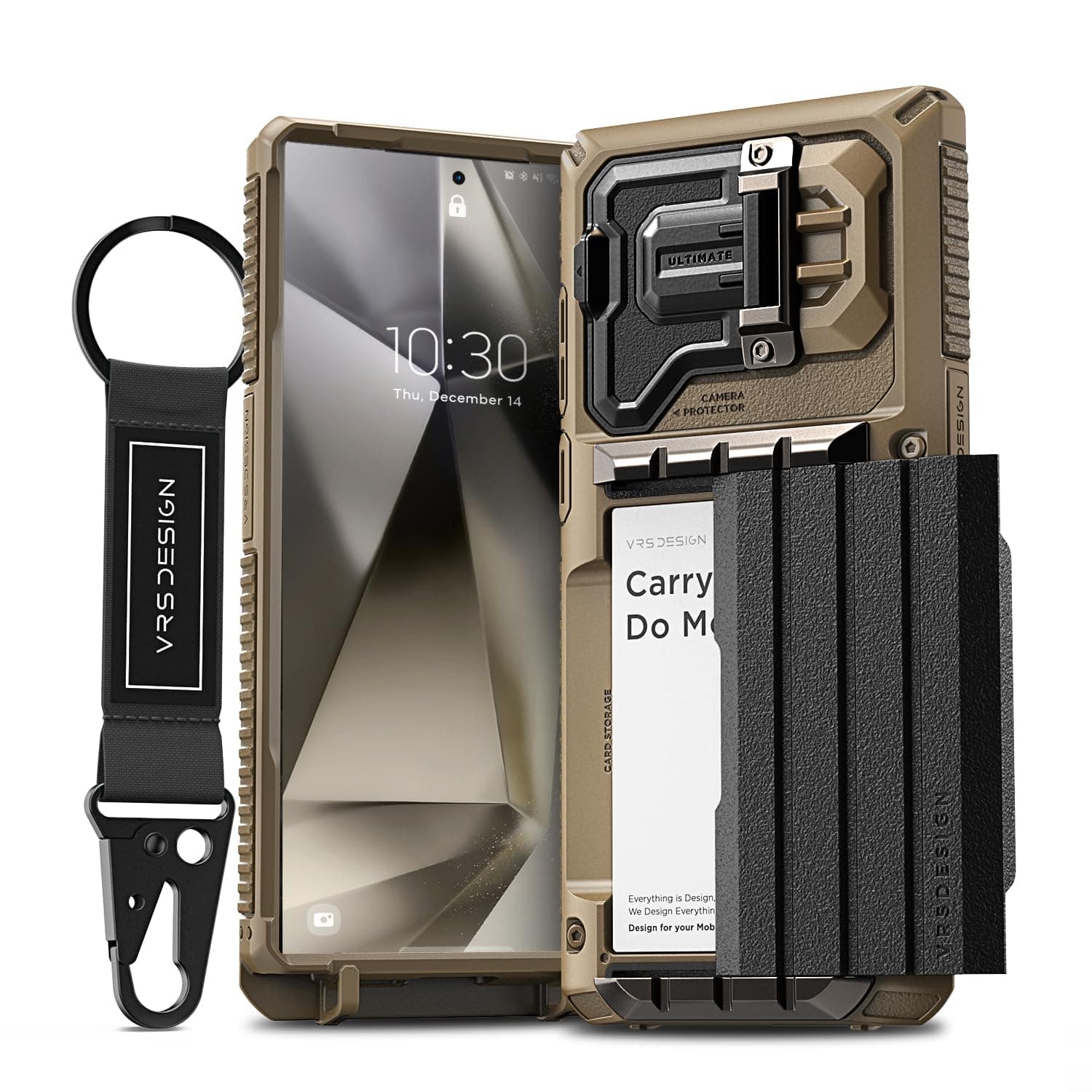 [VRS] Galaxy S24 Ultra Compatible Case, Shockproof, Card Storage, Camera Protection, Strap Included, Tough Smartphone Case [Samsung Galaxy S24 Ultra Compatible Phone Case] Damda Glide Ultimate