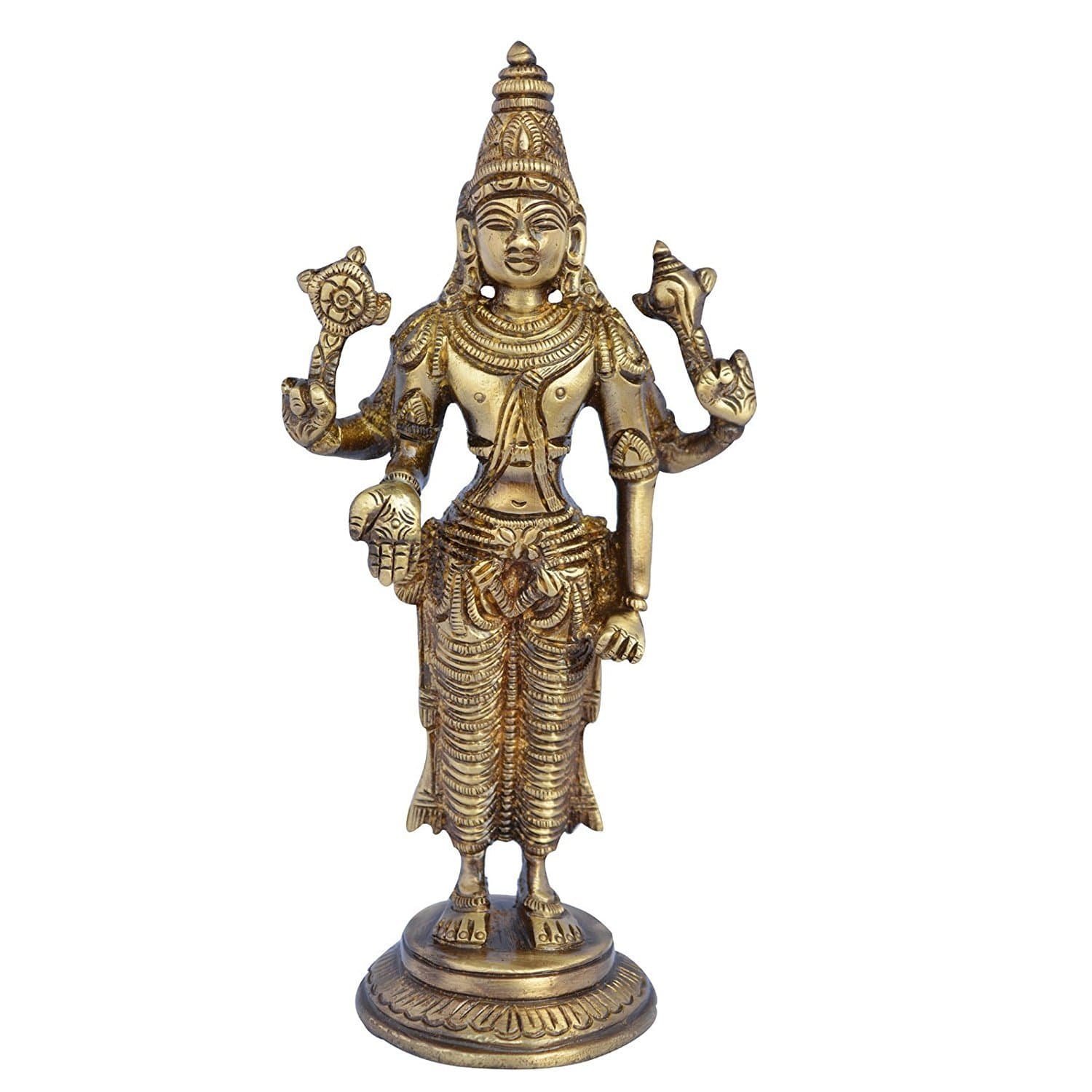 AakratiLord Vishnu Glorious Idol, Brown