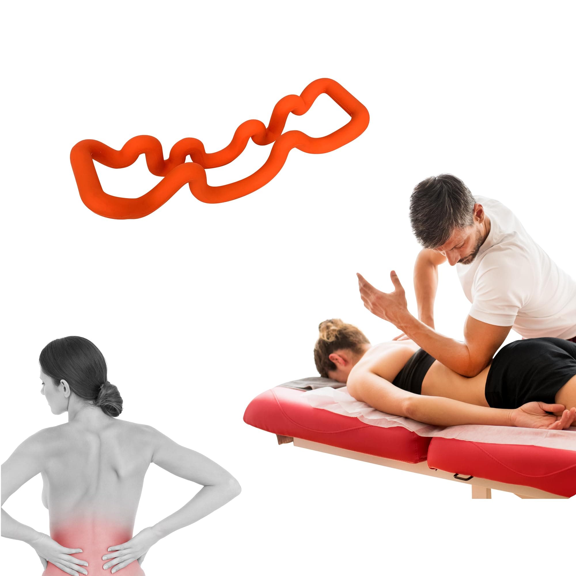 LittleMum Back Deep Tissue Massager, Back Stretcher, Relieve Low Back Pain, Middle Back Pain and Sciatica, Athletes Muscle Recovery Tool