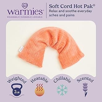 Warmies Original Microwavable Hot-Pak in Soft Cord Cover (Living Coral)