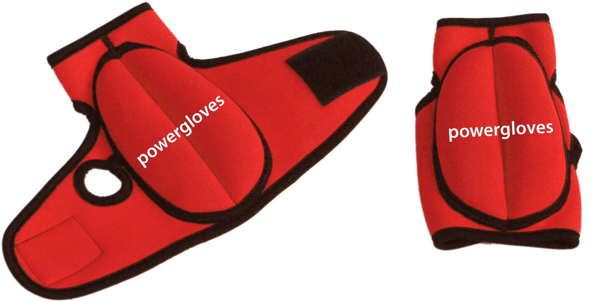 Powergloves Weighted Workout Gloves Large - 4lb/pair Red