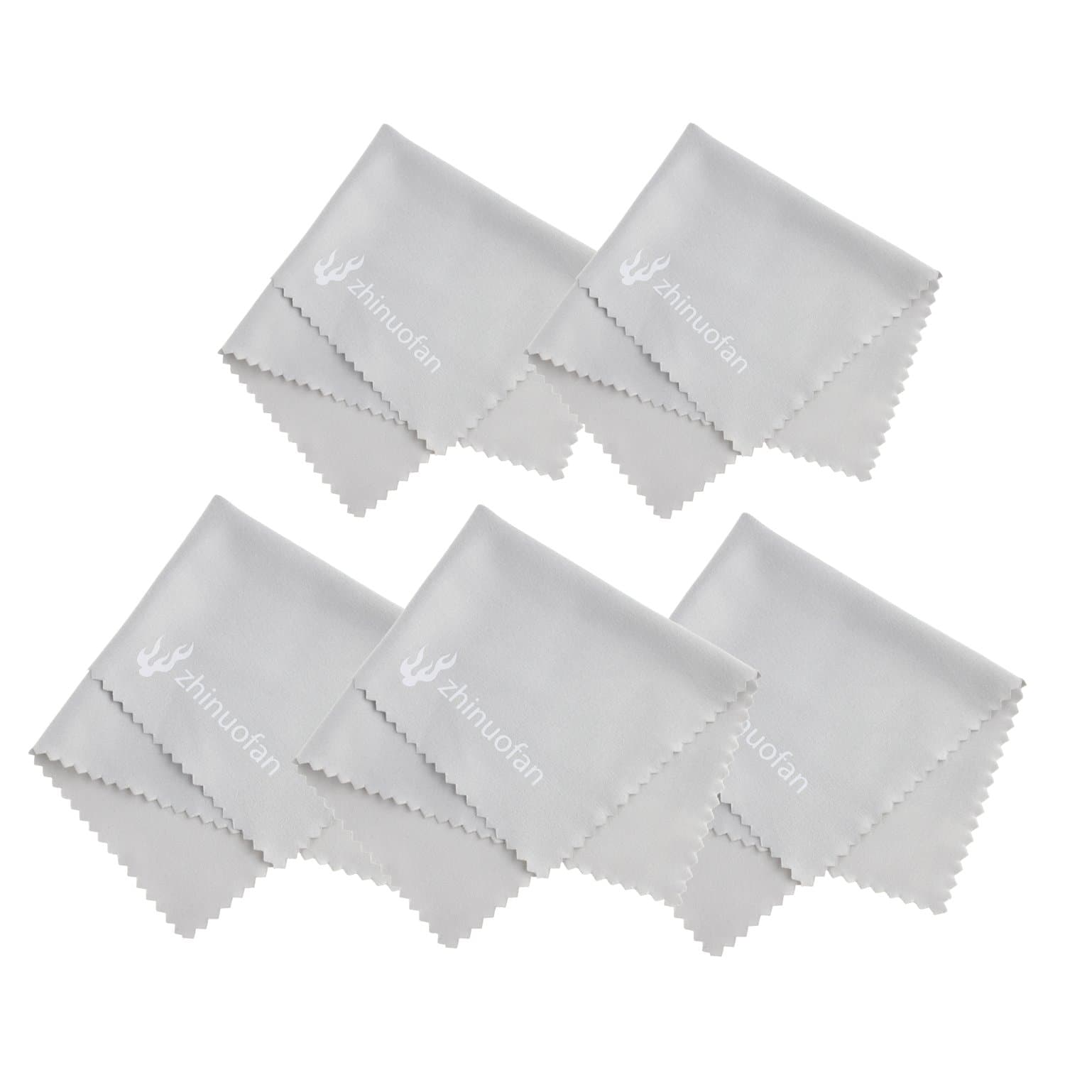 Yaho-mall 16 Pack Gray Color Super Soft Screen Microfiber Cleaning Cloths,6 X 7 Inches (15cm X 18cm), for Iphones, Ipads, Cell Phones, Tablets, Lenses, Other Electronic Devices Delicate Surfaces