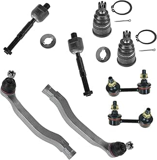 TRQ Front Steering & Suspension Kit Ball Joint Sway Bar Stabilizer Link Tie Rod Compatible with 2001-2003 Acura CL 1999-2003 TL 1998-2002 Honda Accord