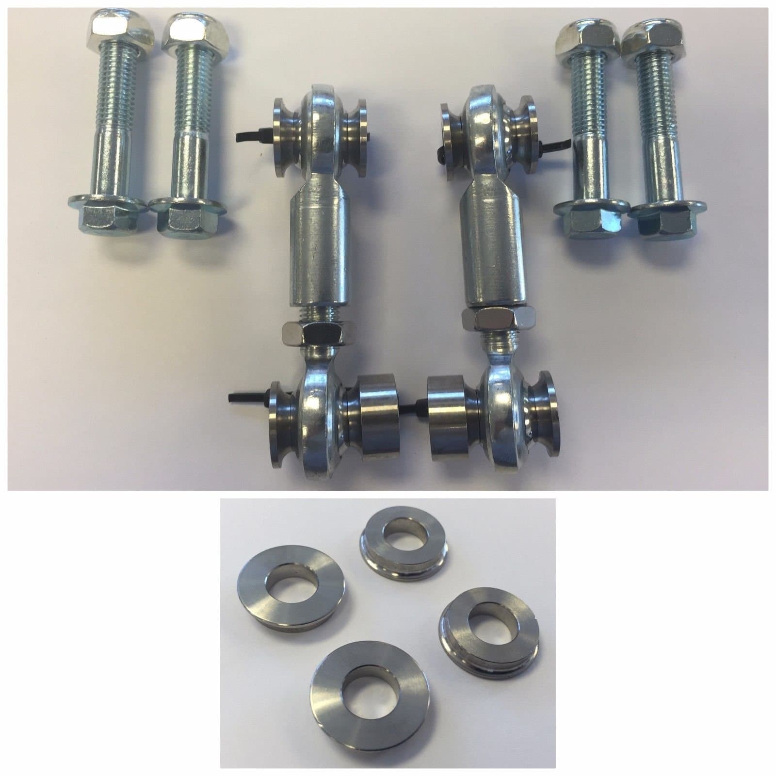 1320 Performance Rear adjustable Sway Bar End Links & SS sway bar inserts Type R