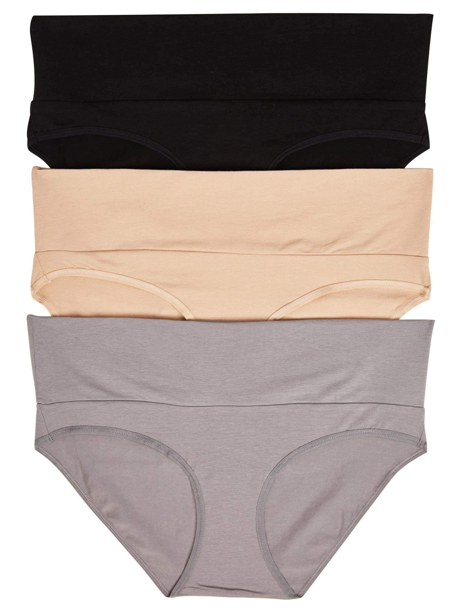 Women's 3 Pack Fold Over Brief Panties