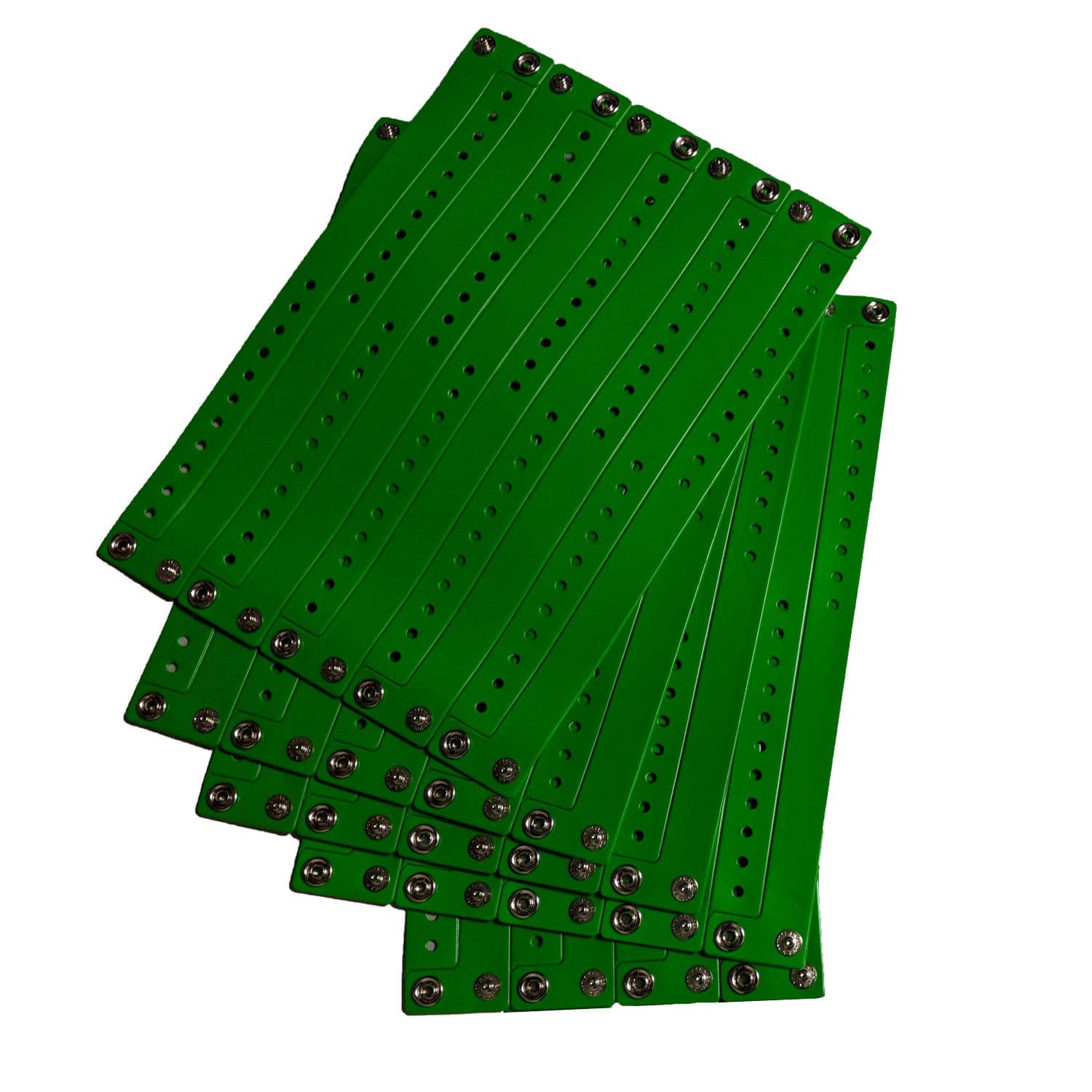 Reusable Vinyl Wristbands (Green, 100/pack)