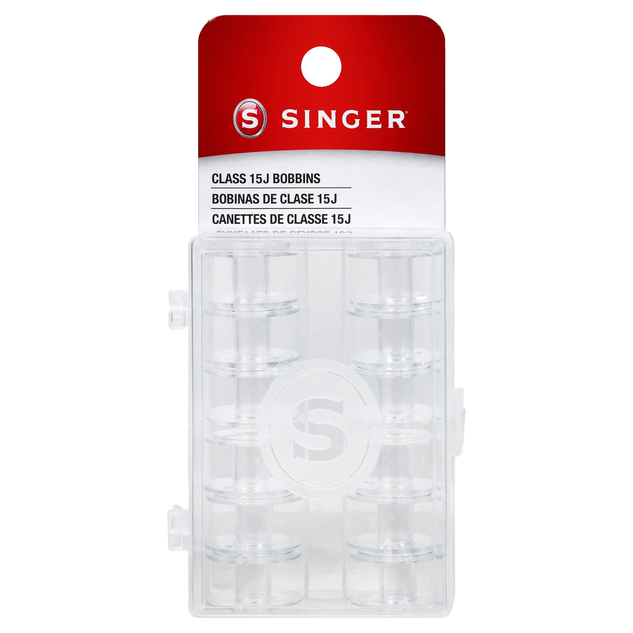 06543 Class 15J Bobbins, Transparent, 12-Count