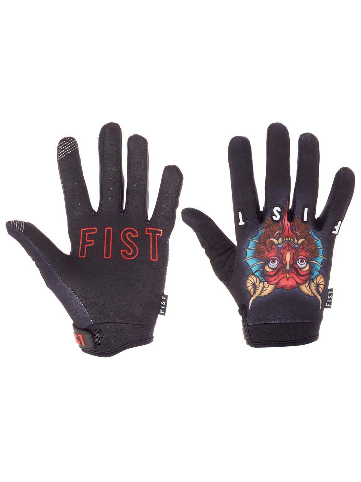 Demon Cleaner Strapped Mx Gloves (S, Black)