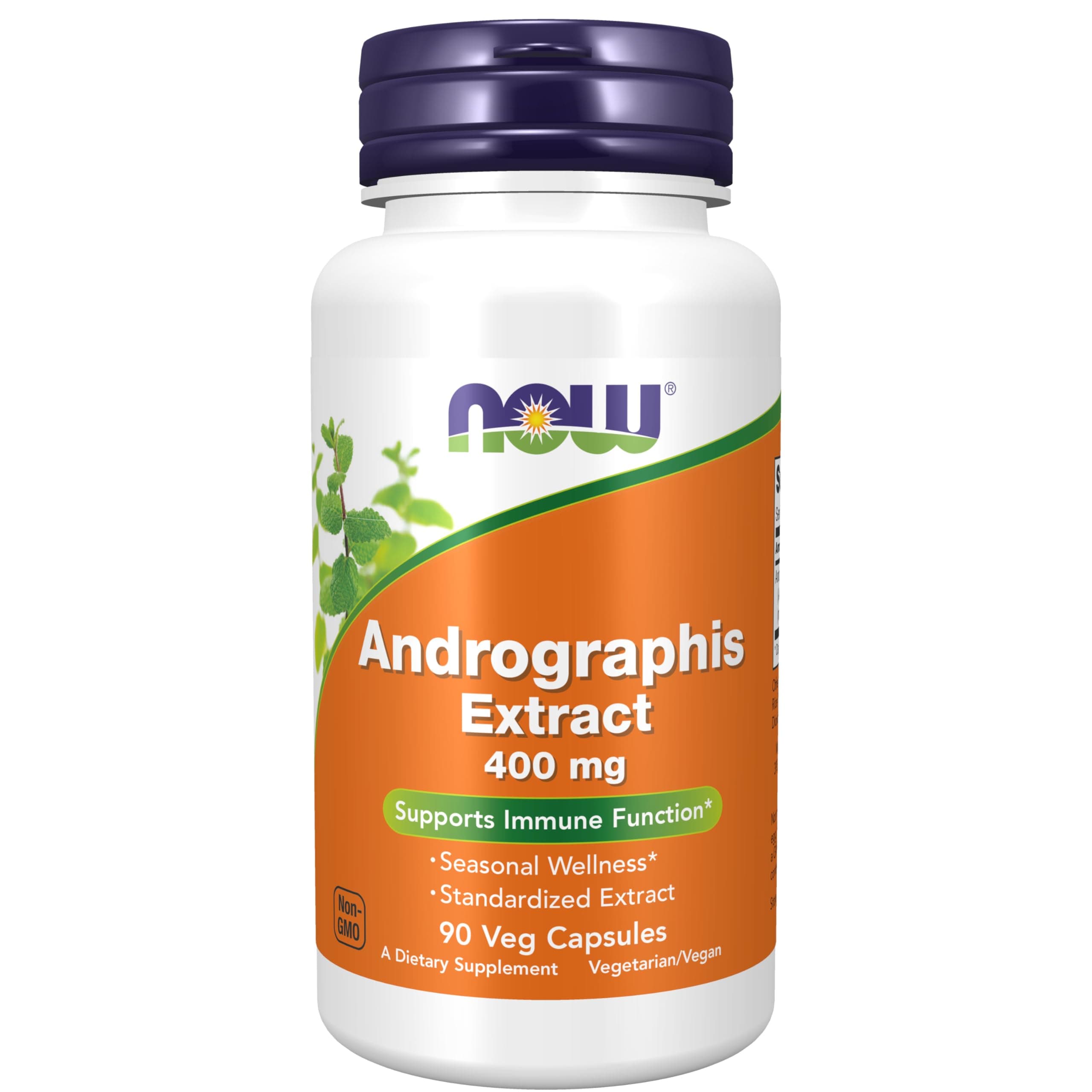 Supplements, Andrographis Extract 400 mg (Standardized Extract), 90 Veg Capsules
