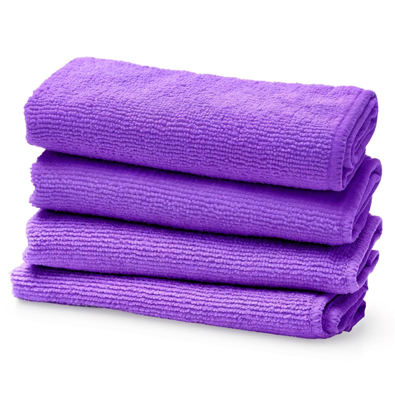 Screen Mom Screen Cleaning Purple Microfiber Cloths (4-Pack) - Best for LED, LCD, TV, iPad, Tablets, Computer Monitor, Flatscreen