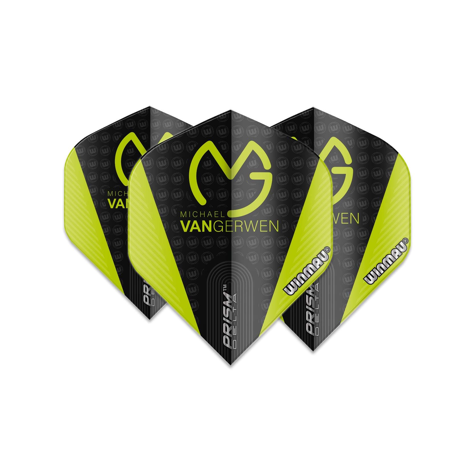 WINMAU MvG Michael Van Gerwen Prism Extra Thick Dart Flights - 1 set per pack (3 flights in total)