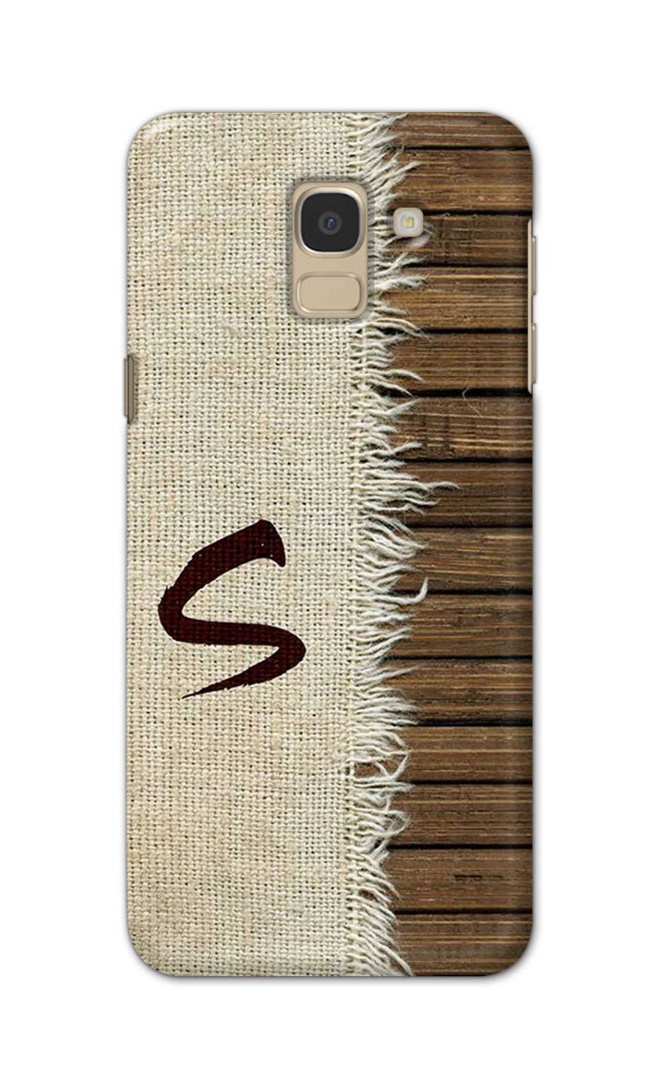 PRINTFIDAA Name II Initial II Letter Alphabet S Chinese Font Printed Designer Hard Case for Samsung Galaxy J6 (2018) (5.6") / Samsung On 6 (2018), J600F / DS Back Cover -(ZO) TEJ1008