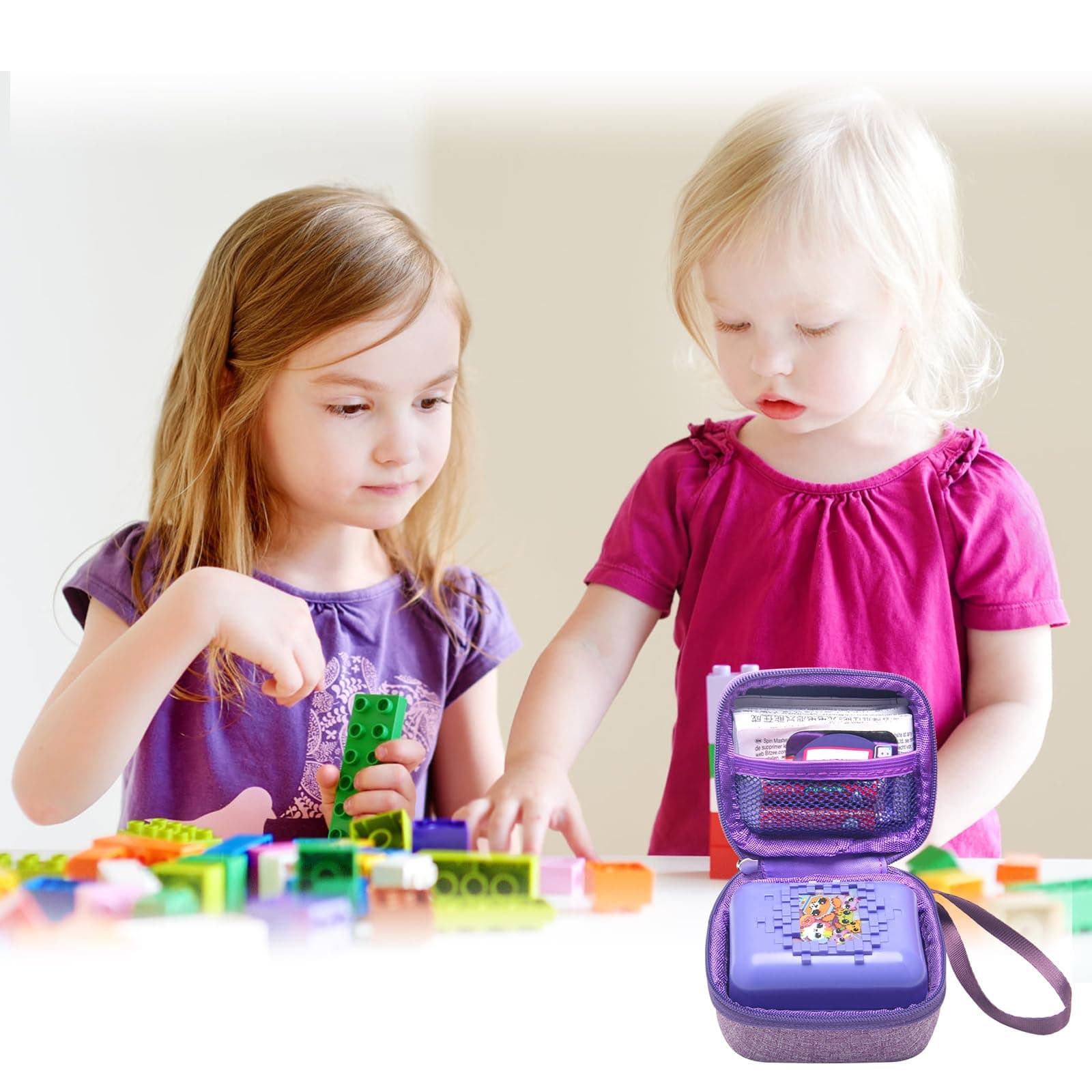 Hard Carrying Case for Bitzee Interactive Toy, Protective Travel Case for Bitzee Interactive Toy Digital Pet and Case Storage Holder (Purple)