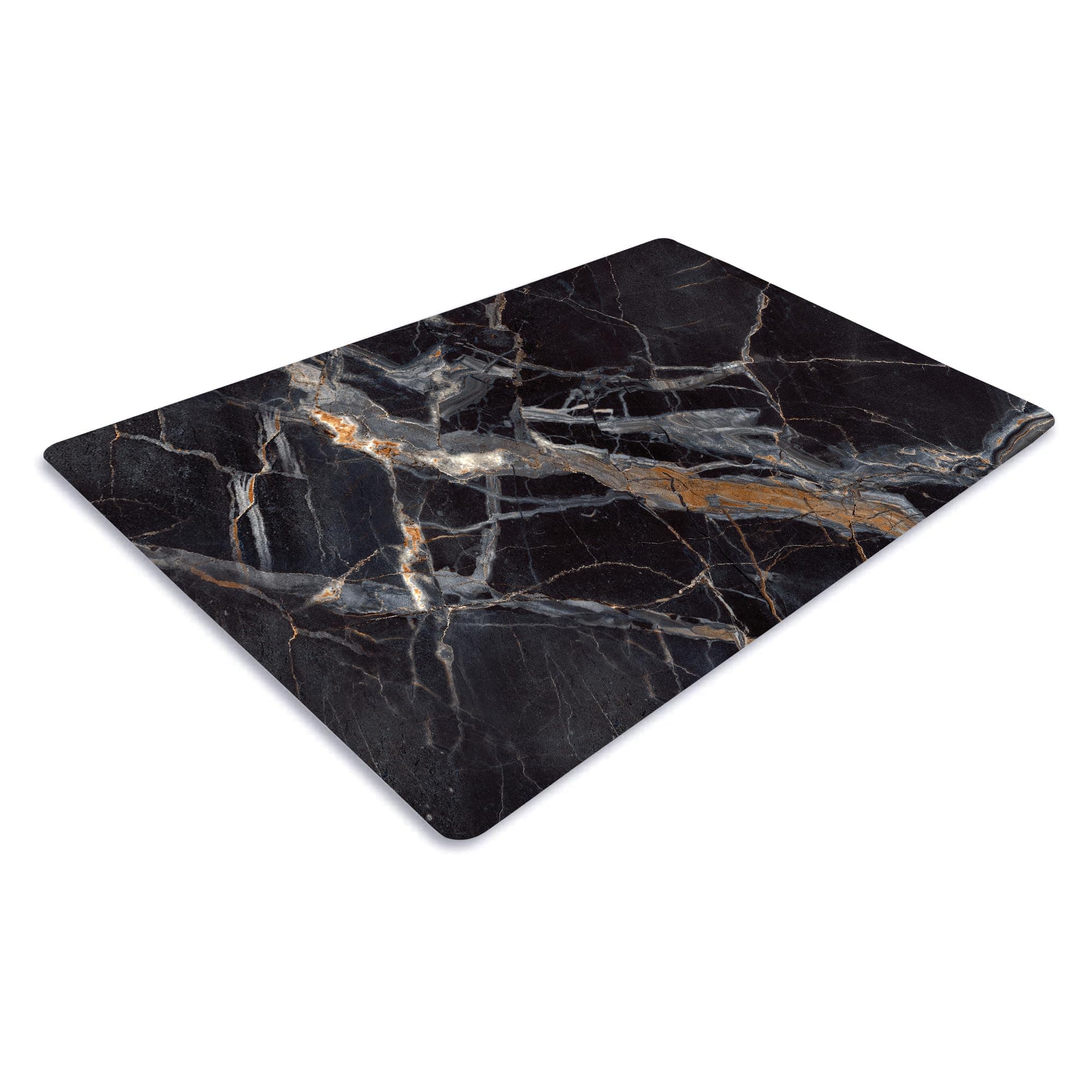 Chopping Board-Catering Cutting Set-Kitchen Board-Glass Worktop Savers-Sink Chopping Board-Large-Worktop Protectors Heat Resistant-Marble Effect Grey (Design 9, 20 x 16 inches (Pack of 1))