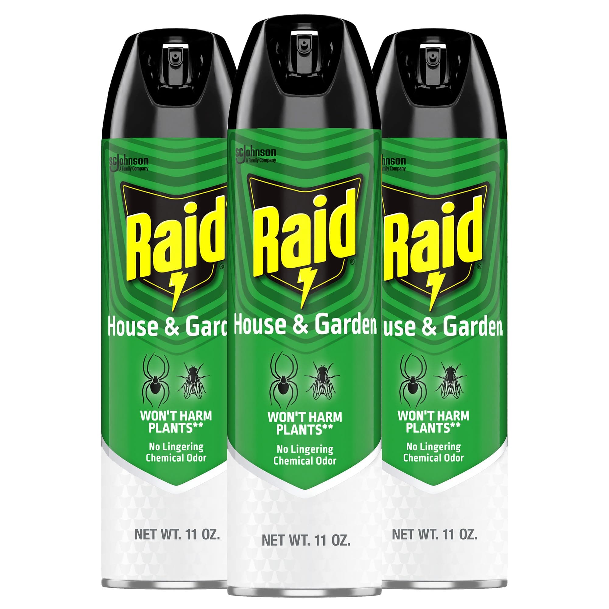 House & Garden Bug Killer Aerosol Kills Bugs on Contact Won’t Harm Plants Indoor and Outdoor Use 11 Ounce (Pack of 3)