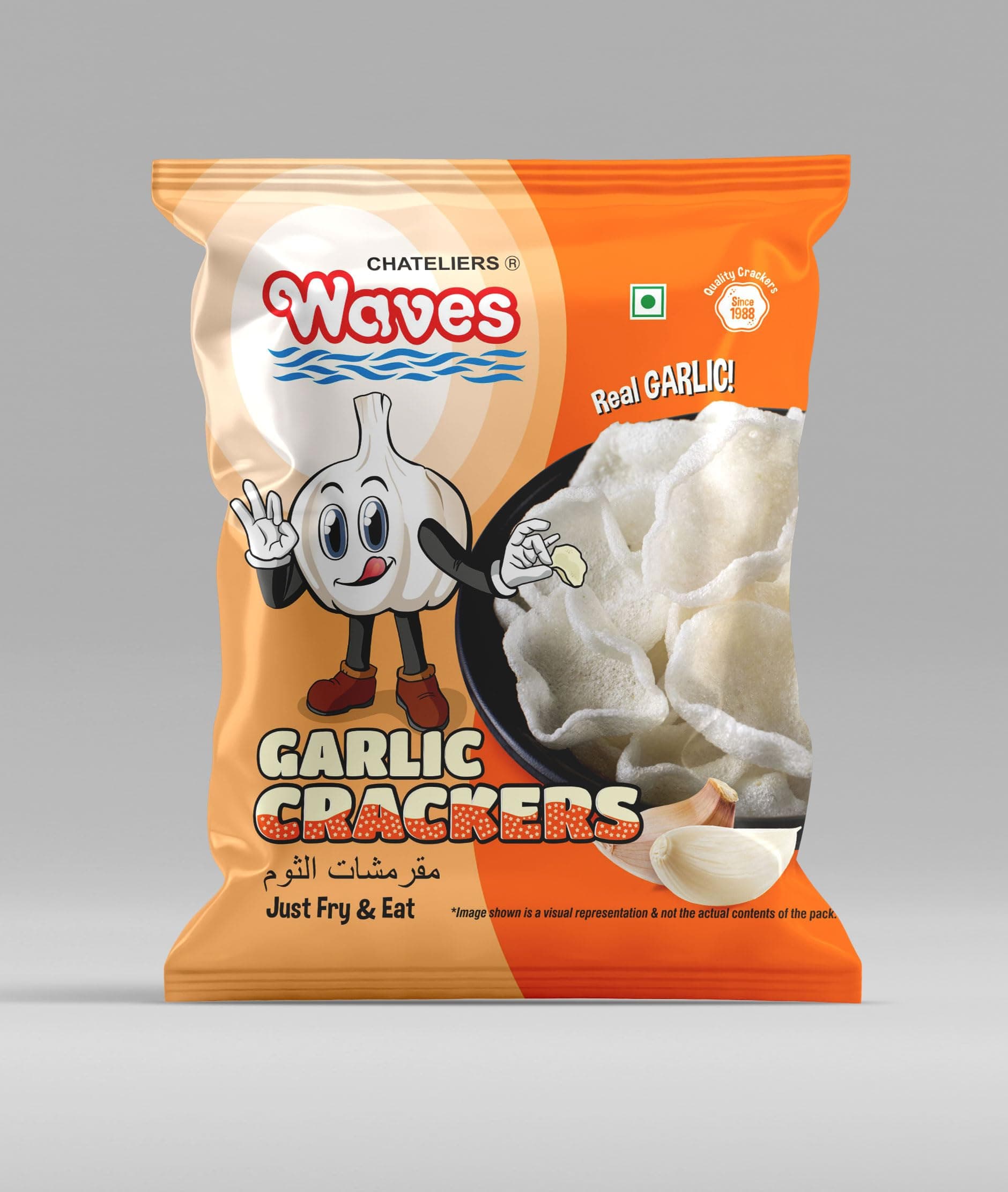 Garlic Wafers (100 Grams x 3)