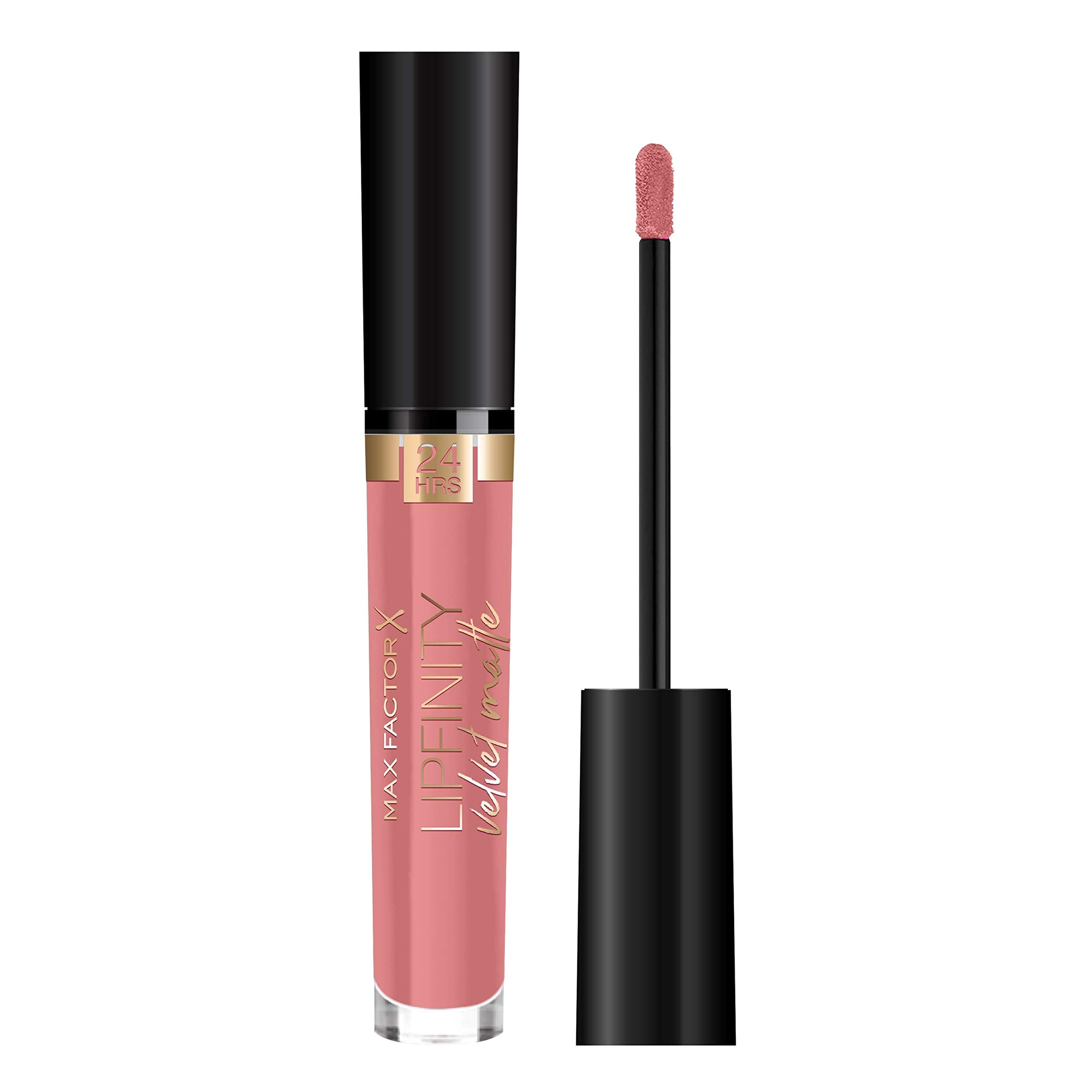 Max Factor Lipfinity Velvet Matte Liquid Lip, 045 Posh Pink, 3.5ml