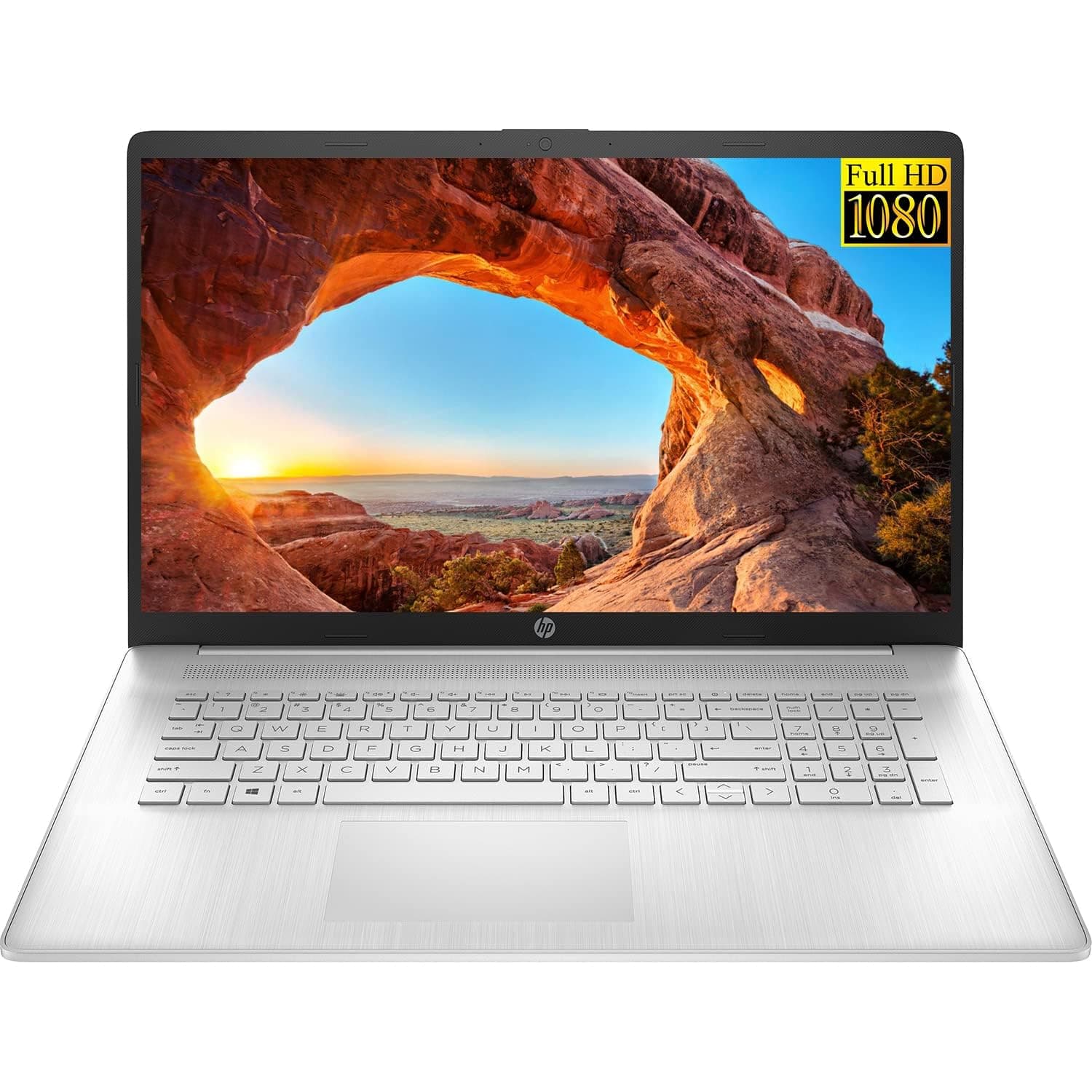 HP 17 Laptop, 17.3" FHD IPS Display, Intel Core i5-1135G7 Quad-Core Processor, Intel Iris Xe Graphics, 16GB RAM, 1TB PCIe SSD, HDMI, Windows 11 + Microfiber Cloth